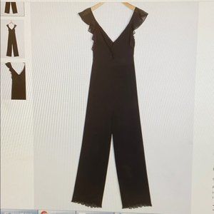 ASTR the label hayden black pleated jump suit- NWT